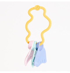 Hochet d'éveil LE JOUET SIMPLE, jaune