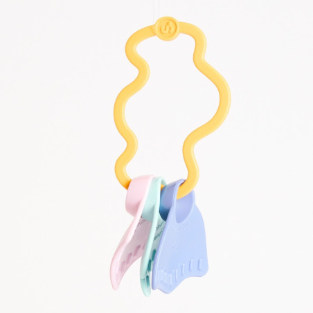 Hochet d'éveil LE JOUET SIMPLE, jaune