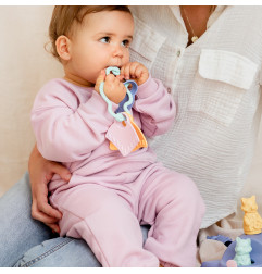 Hochet d'éveil LE JOUET SIMPLE, turquoise