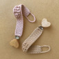Attache-sucette en crochet PATTI OSLO, Rose