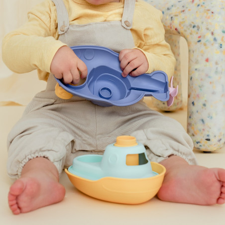 Mon Premier Bateau 2 en 1 LE JOUET SIMPLE, jaune