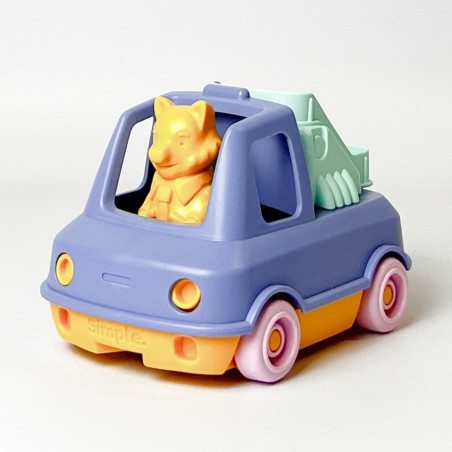 Mon Premier Camion de Pompier LE JOUET SIMPLE, bleu