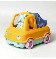 Mon Premier Camion de Pompier LE JOUET SIMPLE, jaune