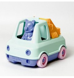 Mon Premier Camion de Pompier LE JOUET SIMPLE, turquoise