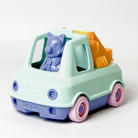 Mon Premier Camion de Pompier LE JOUET SIMPLE, turquoise