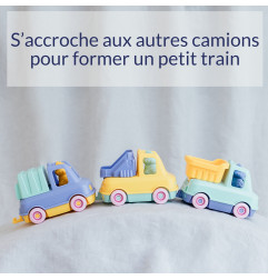 Mon Premier Camion de Pompier LE JOUET SIMPLE, turquoise