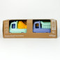 Coffret Duo Mes Premiers Camions Trains LE JOUET SIMPLE, pompier et benne