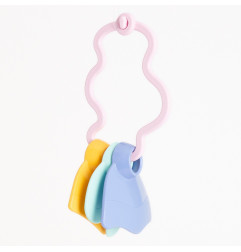 Hochet d'éveil LE JOUET SIMPLE, rose