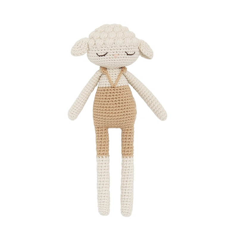 Doudou Agneau en crochet PATTI OSLO, Beige