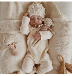 Doudou l'Ourson en crochet PATTI OSLO, Tiffany Rose