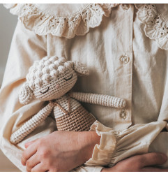 Doudou Agneau en crochet PATTI OSLO, Beige
