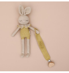 Attache-sucette en crochet PATTI OSLO, Kiwi