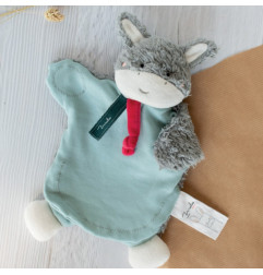 Marionnette âne coton bio MAILOU TRADITION