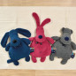 Peluche bouillotte Soso le Lapin rose MAILOU TRADITION