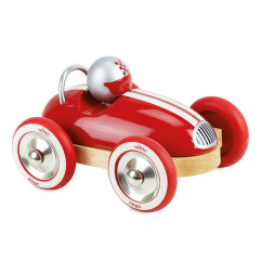 Voiture roadster vintage VILAC, rouge