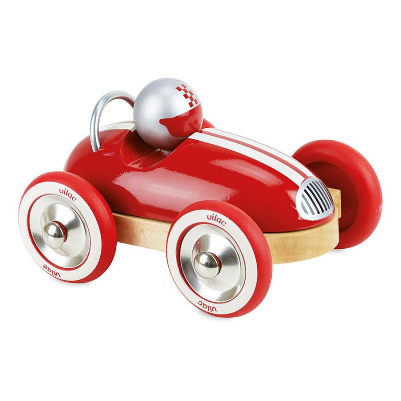 Voiture roadster vintage VILAC, rouge