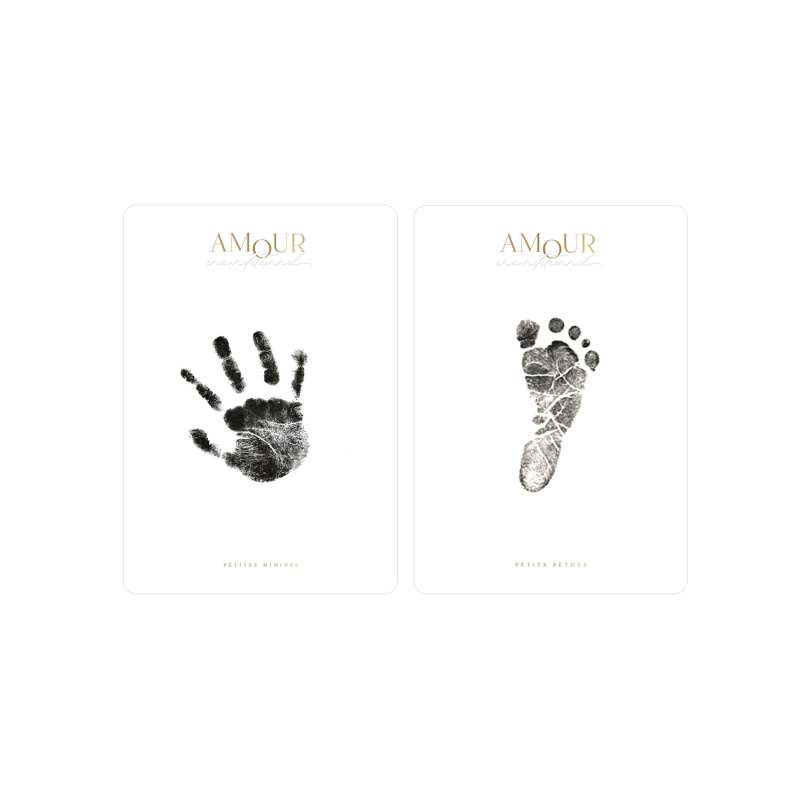 Kit de cartes Empreintes de Bébé ZAKUW