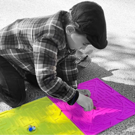 Tapis de jeu pour Billes Laby Jaune GAME PLAK