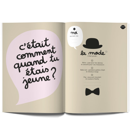 Livre à remplir Papi, Mamie et Moi MINUS EDITIONS