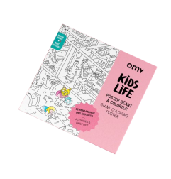 Poster géant à colorier Kids Life OMY