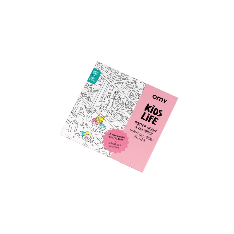 Poster géant à colorier Kids Life OMY