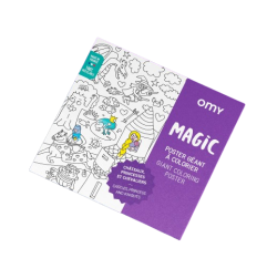 Poster géant à colorier Magic OMY