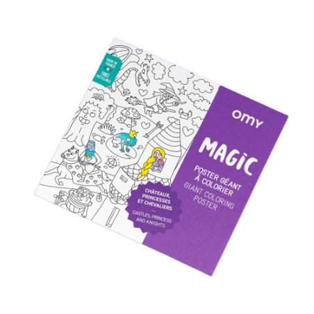 Poster géant à colorier Magic OMY
