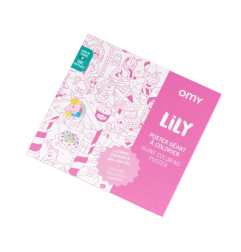 Poster géant à colorier Lily OMY