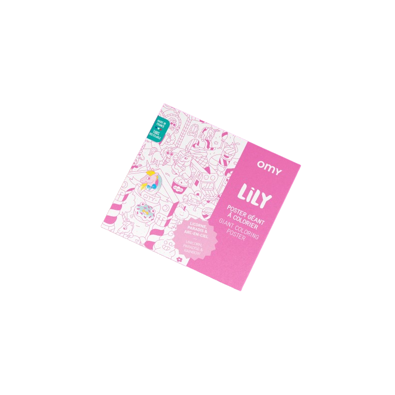 Poster géant à colorier Lily OMY