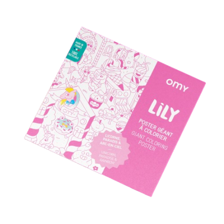 Poster géant à colorier Lily OMY