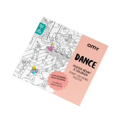 Poster géant à colorier Danse OMY