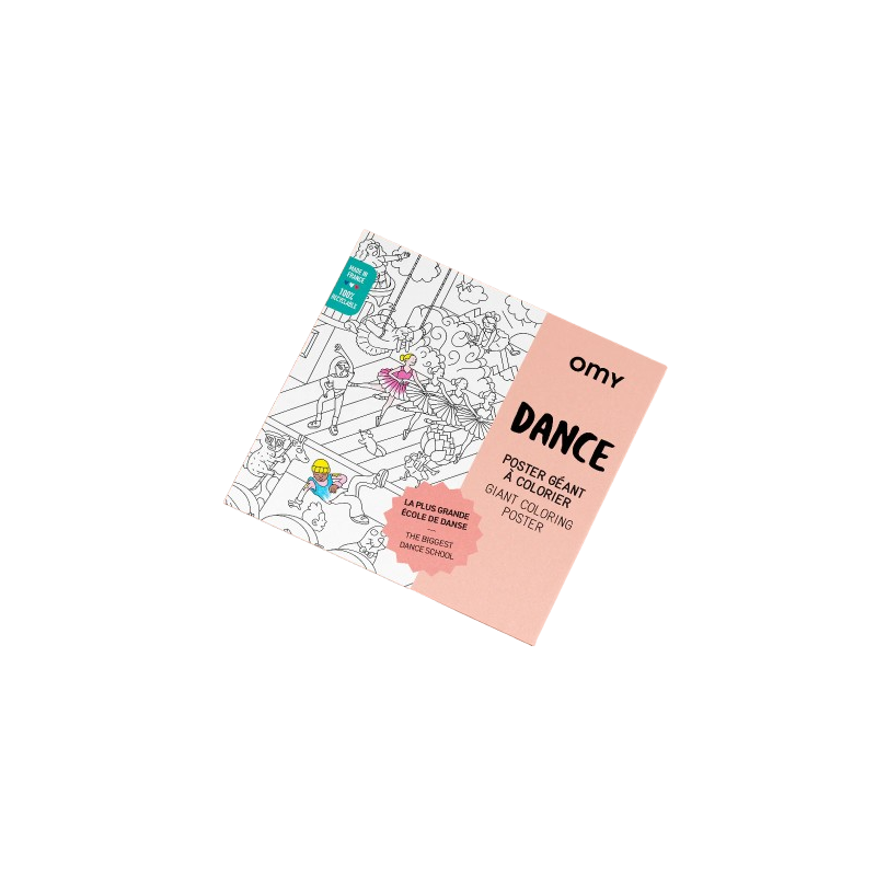 Poster géant à colorier Danse OMY