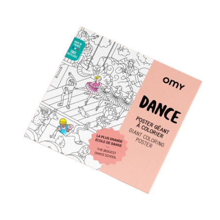 Poster géant à colorier Danse OMY