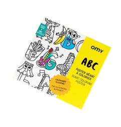 Poster géant à colorier ABC OMY