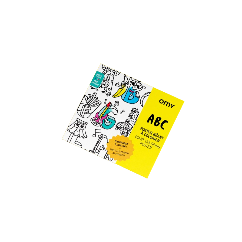 Poster géant à colorier ABC OMY