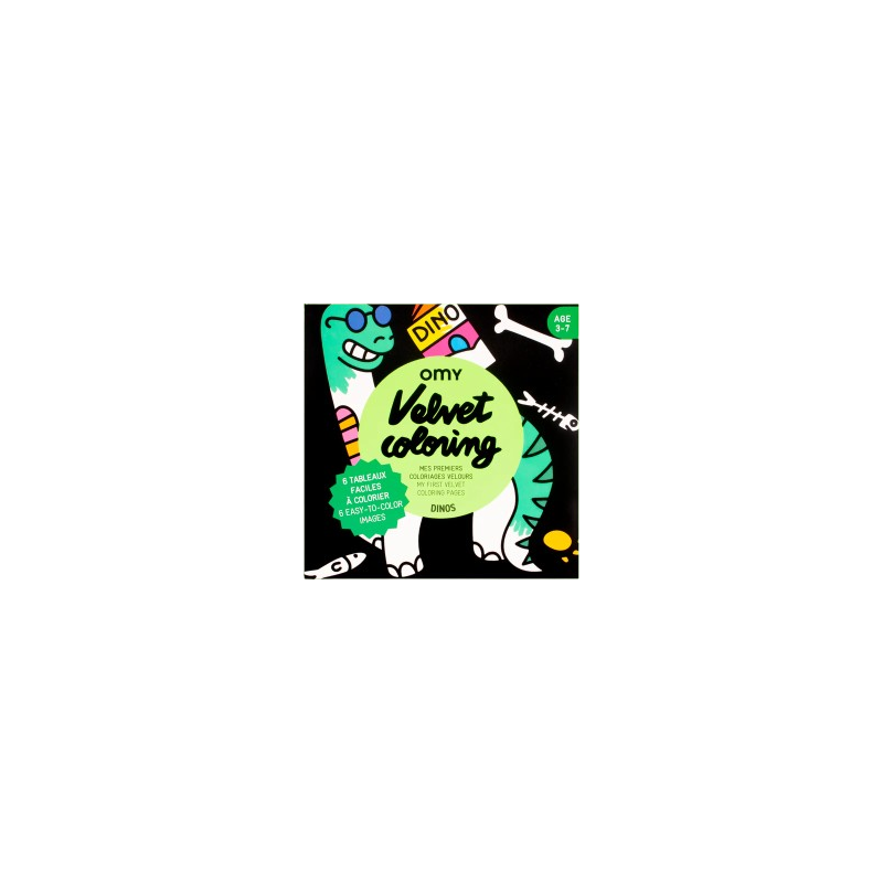 Coloriage velours Dino OMY