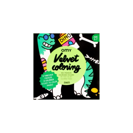 Coloriage velours Dino OMY