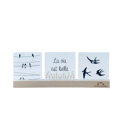 Réglette porte-photos LES PETITES HIRONDELLES