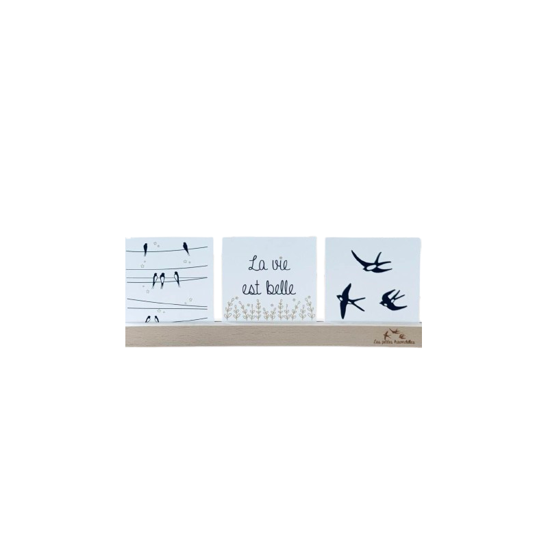 Réglette porte-photos LES PETITES HIRONDELLES