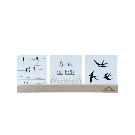 Réglette porte-photos LES PETITES HIRONDELLES