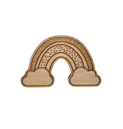 Pin's en bois Arc en Ciel LES PETITES HIRONDELLES