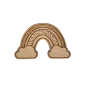 Pin's en bois Arc en Ciel LES PETITES HIRONDELLES