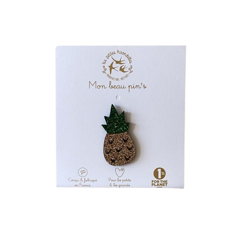 Pin's Ananas LES PETITES HIRONDELLES