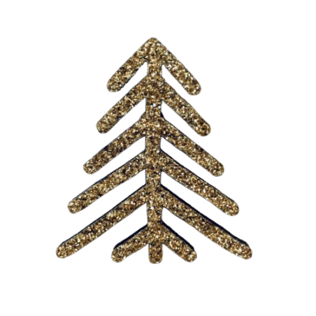 Pin's Sapin LES PETITES HIRONDELLES, doré