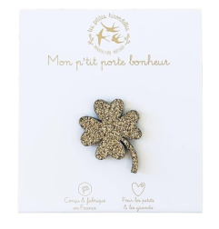 Pin's Trèfle LES PETITES HIRONDELLES, doré