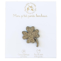 Pin's Trèfle LES PETITES HIRONDELLES, doré