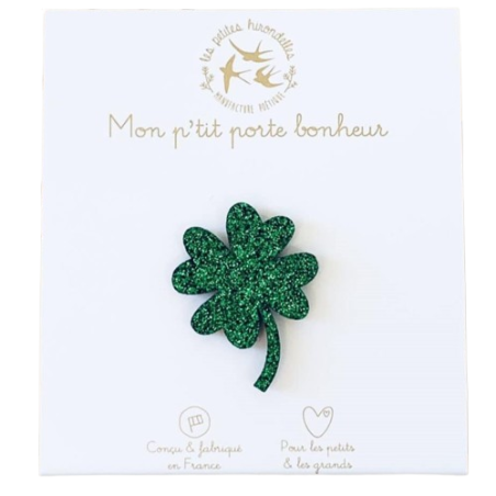 Pin's Trèfle LES PETITES HIRONDELLES, vert