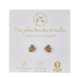Boucles d'oreilles bois Hirondelles LES PETITES HIRONDELLES