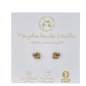 Boucles d'oreilles Ecureuils LES PETITES HIRONDELLES, dorées