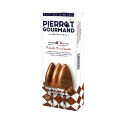 Boîte de 10 sucettes Caramel au lait frais PIERROT GOURMAND